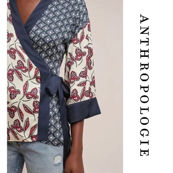 Anthropologie Tops - Anthropologie Meadow Rue Kimono Wrap Top - XL